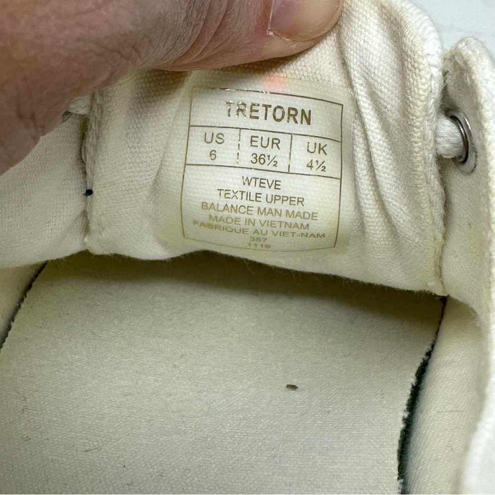 Tretorn Women’s Eve Lace Up Platform Espadrille‎ size 6 White Canvas Sneakers - Picture 12 of 12